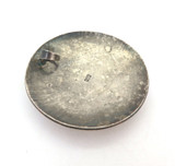 Large Vintage Sterling Silver & Copper Aztec Symbol Motif Circular Pendant 31.1g