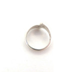 Sculptural Sterling Silver Satin Finish Mexican Ring 6g Size N1/2