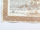 Vintage Winchester Warranty Certificate. 114719D. US & Canada Version #6