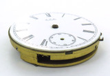 1890 Waltham 6S 7J Lever Set Pocket Watch Movement & Dial.