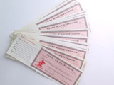 Group lot of Vintage Winchester Gift Certificate Slips. Sequential order lots