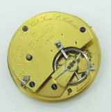 Antique Bennet Wing & Co, Red Lion St, London Pocket Watch Movement & Dial.