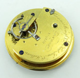 Antique Bennet Wing & Co, Red Lion St, London Pocket Watch Movement & Dial.