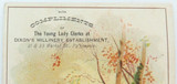c1900 Rare Dixon's Millinery, Market St, Pokeepsie USA Promotional Card.