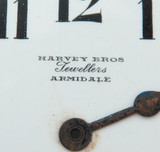 Australian Retailer / Rare Vintage Harvey Bros, Armidale Large Pocket Watch Dial