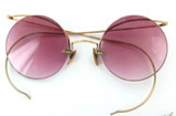 Early 1900s Western Optical P/L Orange & Dubbo Rose Coloured Glasses & Case.