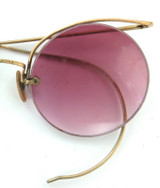 Early 1900s Western Optical P/L Orange & Dubbo Rose Coloured Glasses & Case.