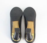 Salvatore Ferragamo Black and Gold-toned 'Tamina' Heels w original box. Size 7