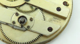 Antique Slim Line Raffin Key Wind Pocket Watch Movement with Jacot Geneve Dial