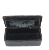 Antique Paper Mache Small Inlaid Hinged Box.