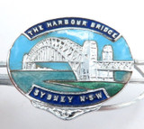 Vintage Nice Condition Sydney Harbour Bridge Souvenir Silverplate Money Clip.