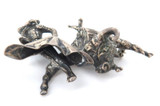 Mexican Made Hecho / Vintage Bullfighter Matador Sterling Silver Large Brooch.