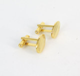 Gold Plated Cufflinks monogrammed DH