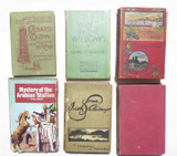 Group lot of 6 Antique Story Books incl Wind in the Willows
