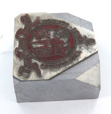 Rare Vintage Solid Metal Printers Die, Mold, Logo. Cloncurry Shire Council.