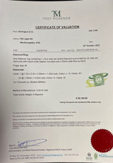 Superb 1.40ct Emerald Cut Diamond Halo Set Platinum Ring Size M Val $20150