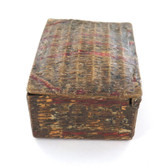 Mid 1800s Delightful French Depose “Wicker Cane Basket” Metal Vesta Case.