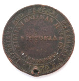 Scarce 1855 Australian Token. William Bateman Junr & Co, Warnambool, Vic