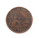 1852 Quebec 1d One Penny Bank Token.