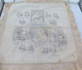 1800s Rare Unusual NSW International Expo / Queen Victoria Souvenir Pillow Case