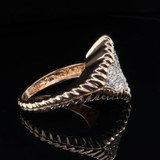 A Vintage 1.20ct G VS Diamond Set 14ct White Gold Cluster Ring Size T Val $7500