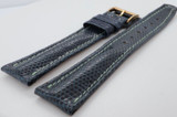Auth. Longines 20mm Blue Leather Strap and Buckle