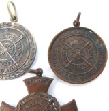1940s 3 x Surf Lifesaving Medals Awarded to Same Person. One is Sterling Silver.