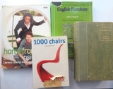 Group lot of Vintage Design, Antique and Furniture Books.