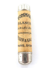 RARE / VINTAGE Roger & Gallet Pommade Blanche Tiny Metal Cylinder.