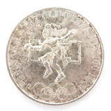 1968 Mexico Olympics 25 Pesos .720 Silver Coin. Specs 38mm 22.5g.