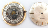 Vintage Rotary 21J Date Cal. 1702/08 Mens Watch Movement & Dial.