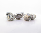 A Fine Pair Of Pearl & Diamond 18ct White Gold Gentleman’s Cufflinks