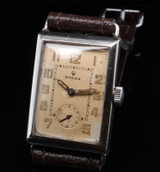 Vintage 1930s Rolex Art Deco Tank cal 360 H.W. Manual Wind Steel Wrist Watch