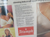 Rare Late 1960s / 1970s “Triumph Seamfree Bra” Large Cardboard Counter Display.