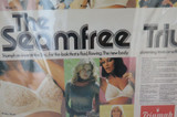 Rare Late 1960s / 1970s “Triumph Seamfree Bra” Large Cardboard Counter Display.