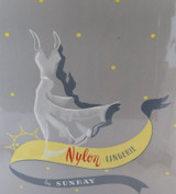 Quality 1940s Lithograph Advert Box Cover for “Nylon Lingerie” by SUNRAY.