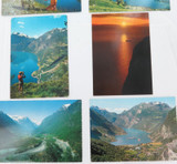 6 x c1970s Norway Large Format Gloss Colour Scenic Unused Postcards.