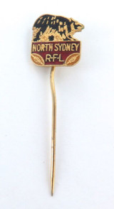 Vintage North Sydney Rugby League Football Club Enamel Pin.