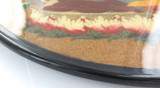 Very Large / Vintage Chinese Export Ware Sand Monolith Colourful Platter. #1