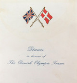 1948 London Olympics. Denmark, “Dinner in Honour of The Danish Olympic Team"