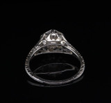 Antique 18ct Gold 0.50ct H Si Old Cut Diamond Solitare Ring Size K1/2 Val $6780