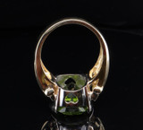 A Vintage Large Peridot 14ct Yellow Gold Ladies Cocktail Ring Size O Val $15605