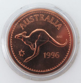 1996 Commonwealth of Australia Penny Token. UNC Sealed in Plastic
