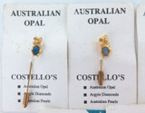 5 Australian Opal Kangaroo & Koala Souvenir Tourist Pins on Card.
