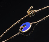 Auth. Amulette de Cartier Lapis Lazuli 18ct Gold & Diamond Set Bracelet + Docs