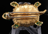 G. Buccellati Turtle 18ct Two Colour Gold Diamond Emerald & Mabe Pearl Brooch