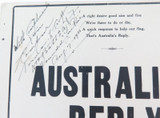 WW1 Australiana Signed Norman Croft Patriotic Music Sheet “Australia’s Reply"