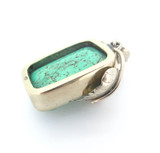 Handmade Sterling Silver & Chunky Turquoise Pendant 22.7g