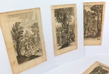 Rare Lot !! 16 x 1700s “Fables” Copperplate Engravings by P Fourdrinier.