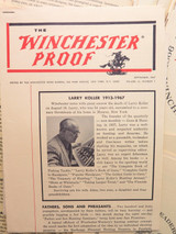 A Good Grouping of 1960s /70s Newsletters. The Winchester Proof